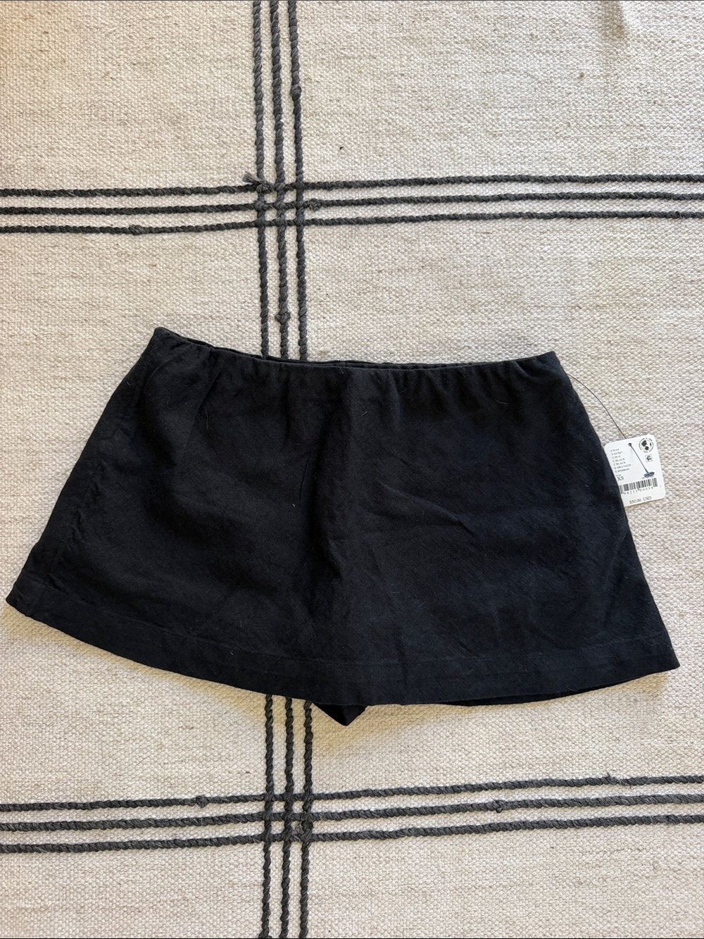Free People NWT Black Mini Skort